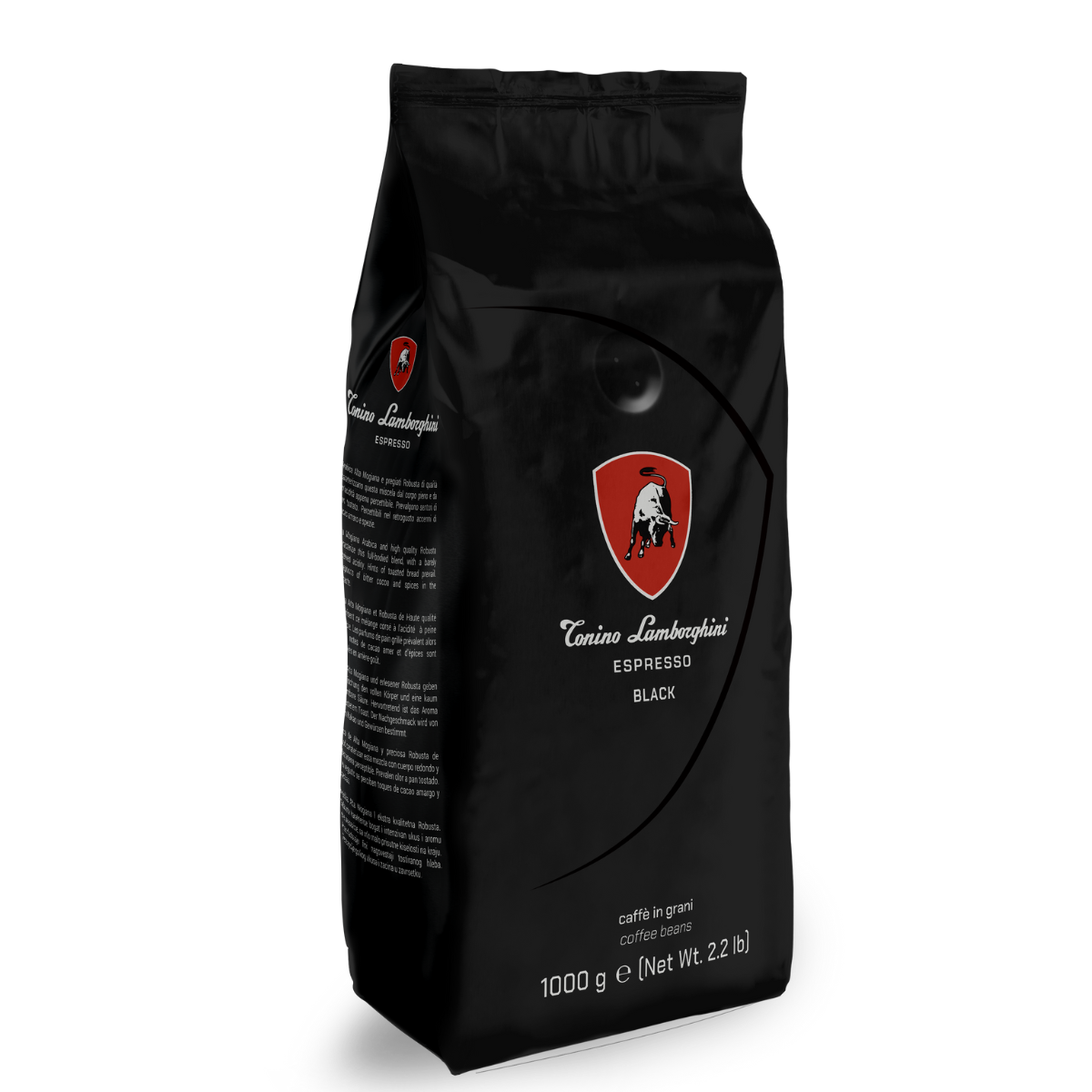 Tonino Lamborghini Whole Bean Coffee | Black | Medium Roast