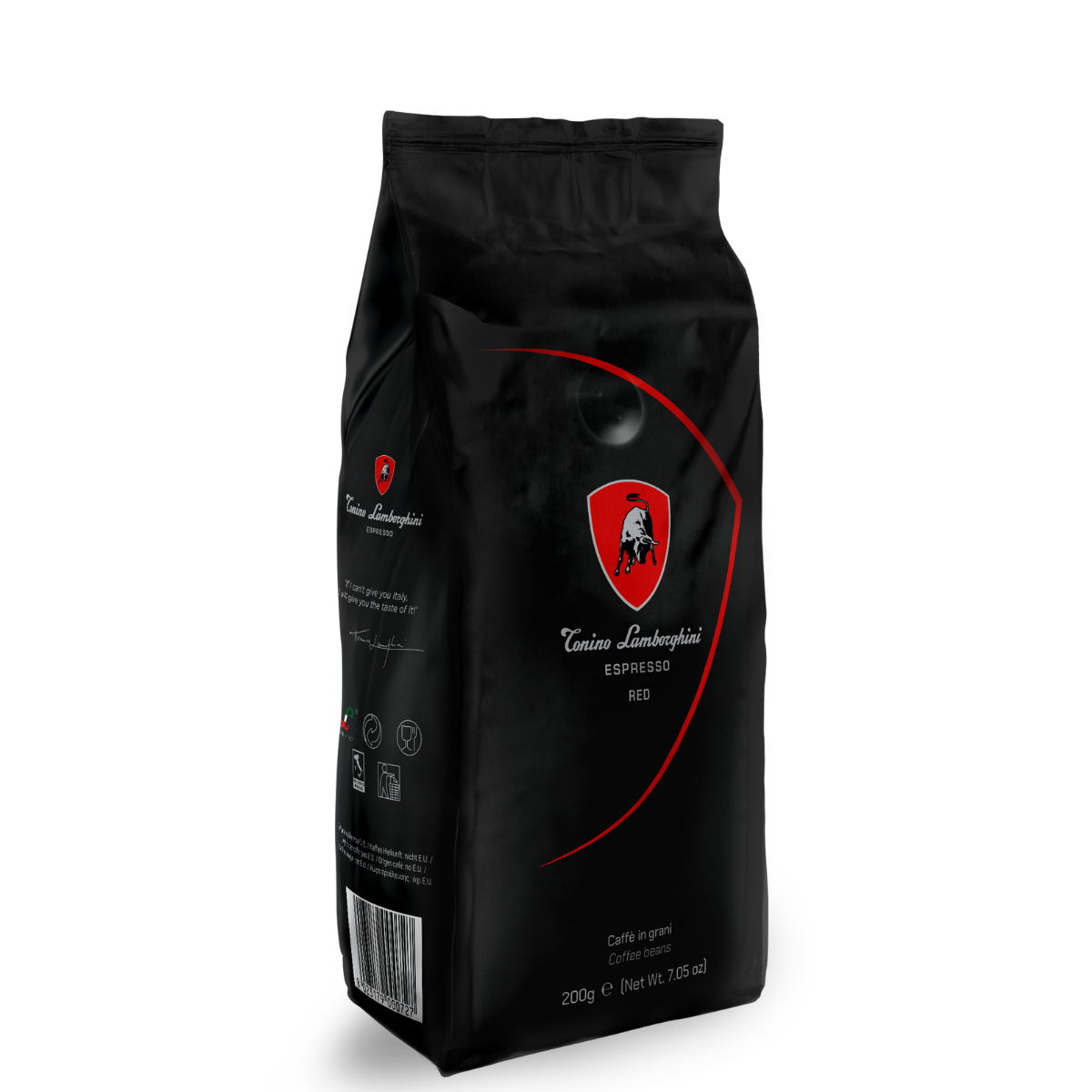 Tonino Lamborghini Whole Bean Coffee | RED | Dark Roast | 200g