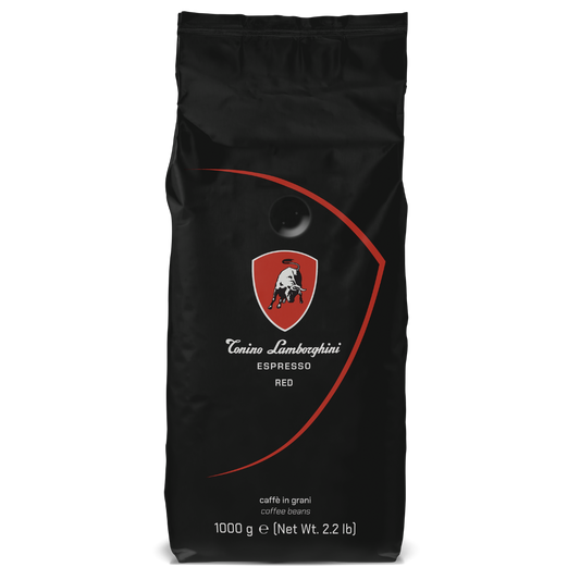 Tonino Lamborghini Italian Espresso Coffee Beans - Red Espresso 1kg.