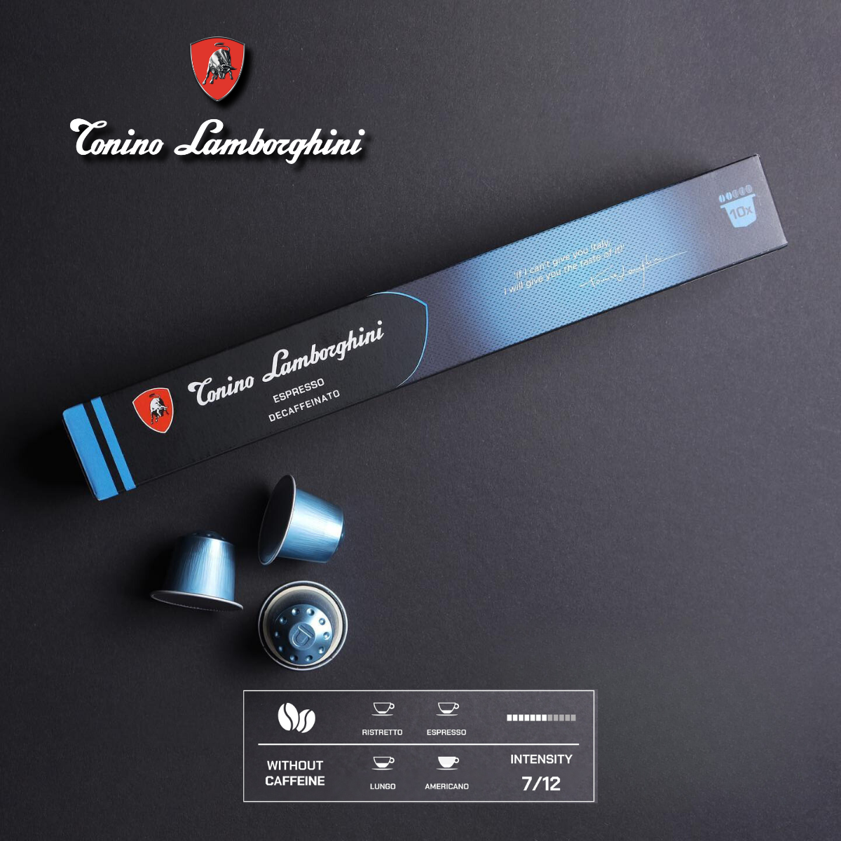 Lamborghini Coffee Pod- Decaf