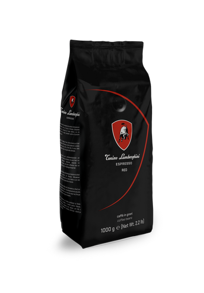 Tonino Lamborghini Italian Espresso Coffee Beans - Red Blend 1kg.