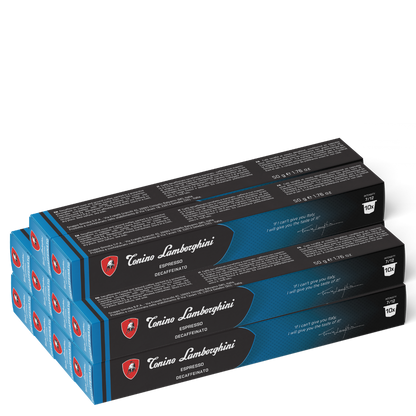 Tonino Lamborghini Decaf Coffee Pods-red-100 pods