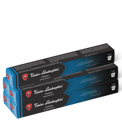 Tonino Lamborghini Decaf Coffee Pods-red-50 pods