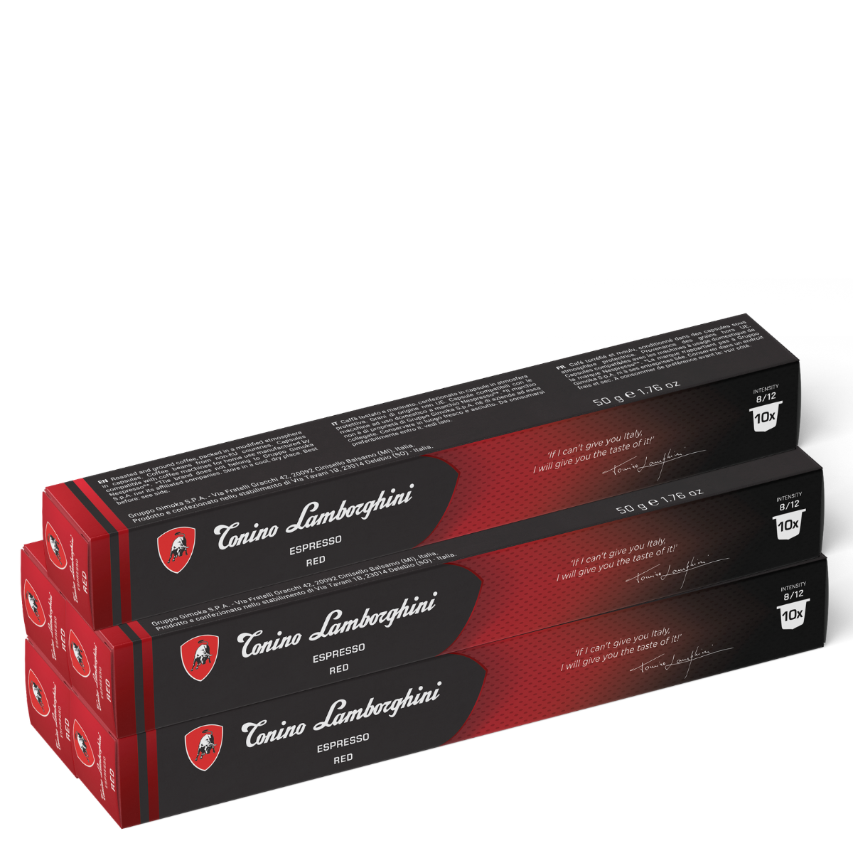 Tonino Lamborghini Coffee Pods-red-50 pods