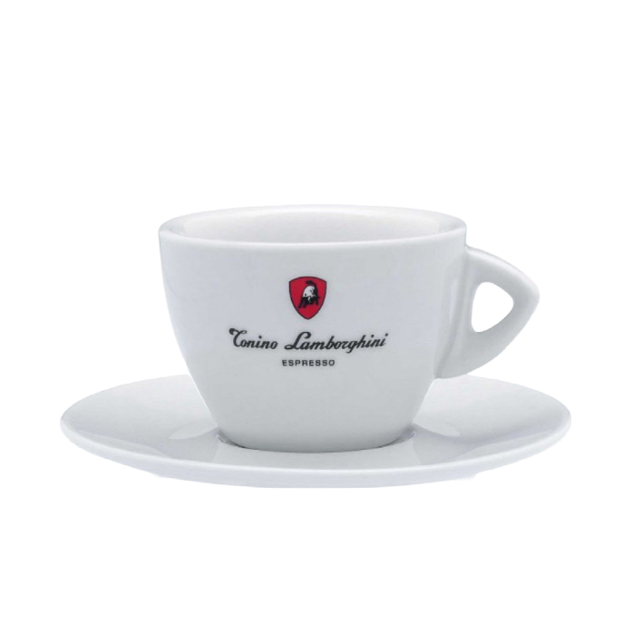 Lamborghini Coffee Cups- Cappuccino- White Collection 